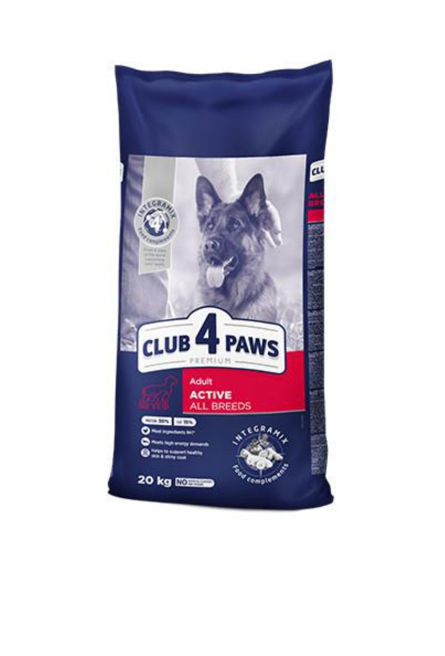 Клуб 4 Лапи Преміум Актив 20 кг